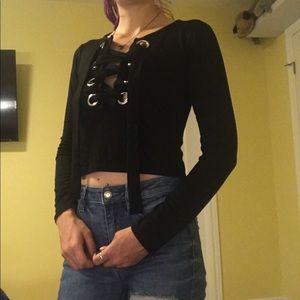 💜2/$10💜 Cropped Long-Sleeve